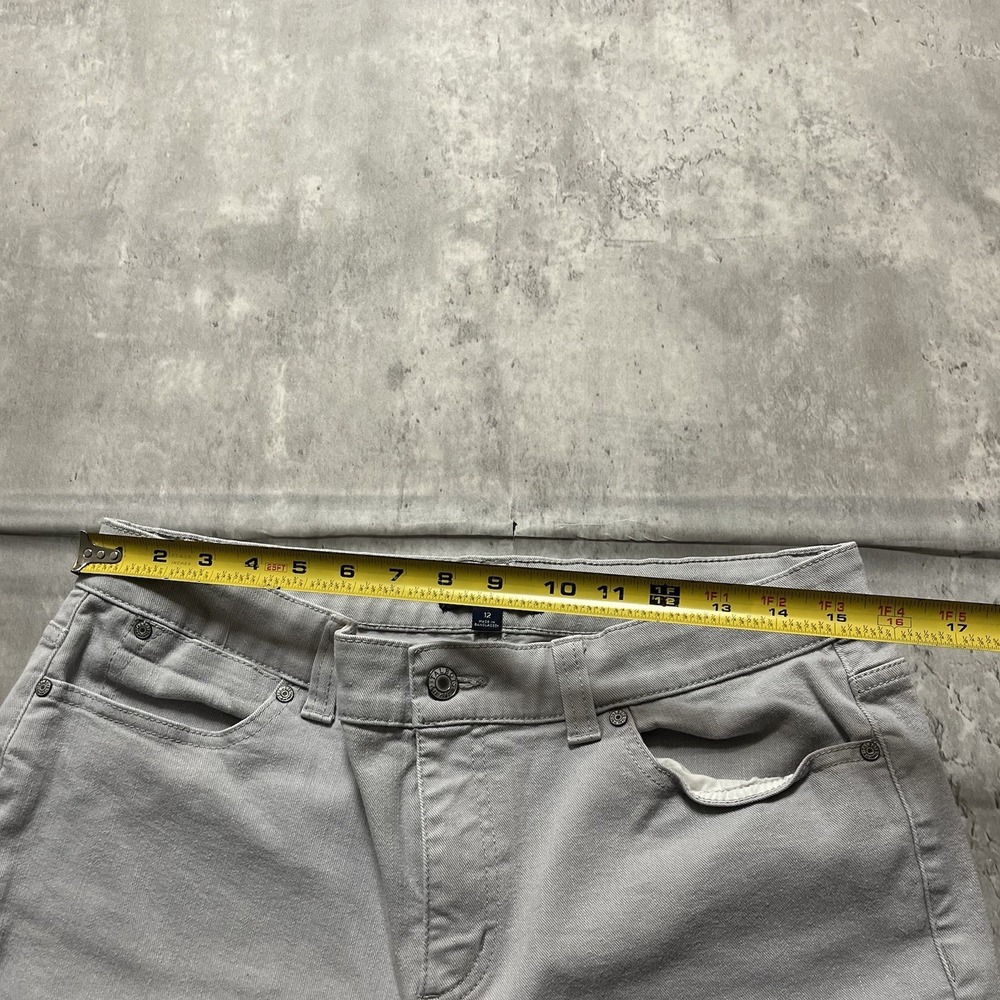 TALBOTS Women's Size 12 Simply Flattering 5 Pocket Jeans Gray Ankle Length - Picture 5 of 9